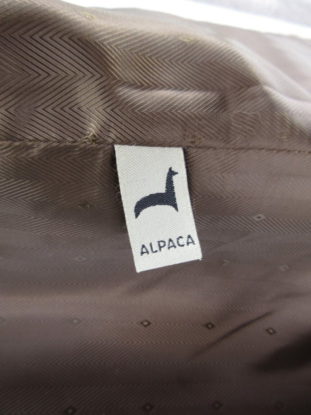 Peruvian Link Jacket Small Alpaca Open Western Teddy Fleece Trim - Picture 11 of 12